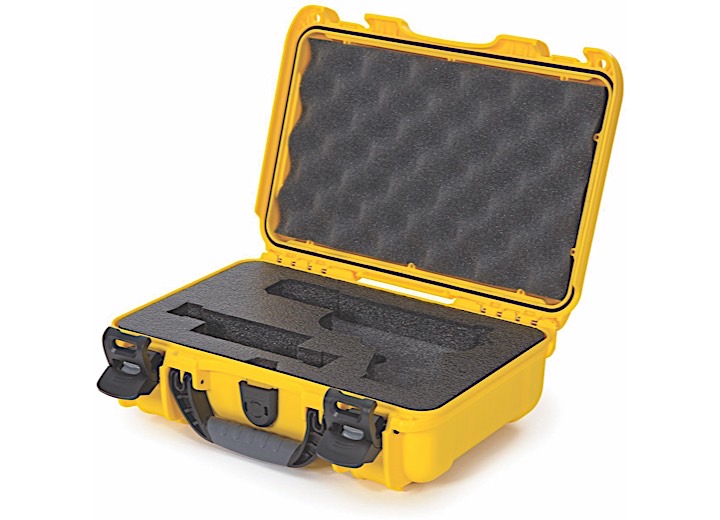 Nanuk 909 waterproof hard case w/glock - yellow, interior: 11.4 x 7 x 3.7in Main Image