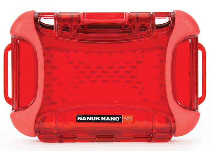 NANUK 320 HARD CASE NANUK NANO - RED, INTERIOR: 5.9 X 3.3 X 1.5IN