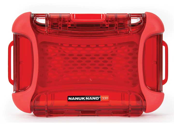 NANUK 330 HARD CASE NANUK NANO - RED, INTERIOR: 6.7 X 3.8 X 1.9IN
