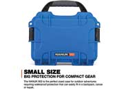 Nanuk 903 waterproof hard case w/foam - blue, interior: 7.4 x 4.9 x 3.1in