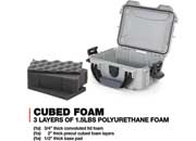 Nanuk 903 waterproof hard case w/foam - silver, interior: 7.4 x 4.9 x 3.1in