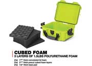 Nanuk 904 waterproof hard case w/foam - lime, interior: 8.4 x 6 x 3.7in