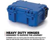 Nanuk 904 waterproof hard case - blue, interior: 8.4 x 6 x 3.7in