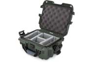 Nanuk 905 waterproof hard case w/padded divider - olive, interior: 9.4 x 7.4 x 5.5in