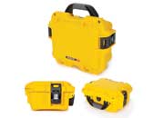 Nanuk 905 waterproof hard case w/padded divider - yellow, interior: 9.4 x 7.4 x 5.5in