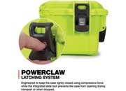 Nanuk 908 waterproof hard case w/padded divider - lime, interior: 9.5 x 7.5 x 7.5in