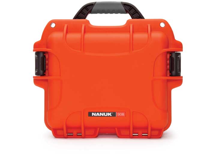 Nanuk 908 waterproof hard case - orange, interior: 9.5 x 7.5 x 7.5in Main Image