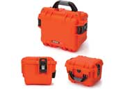 Nanuk 908 waterproof hard case - orange, interior: 9.5 x 7.5 x 7.5in