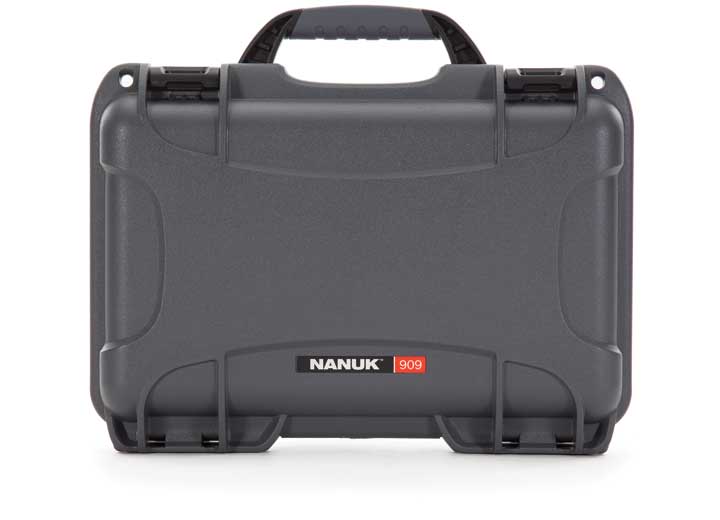 Nanuk 909 waterproof hard case - graphite, interior: 11.4 x 7 x 3.7in