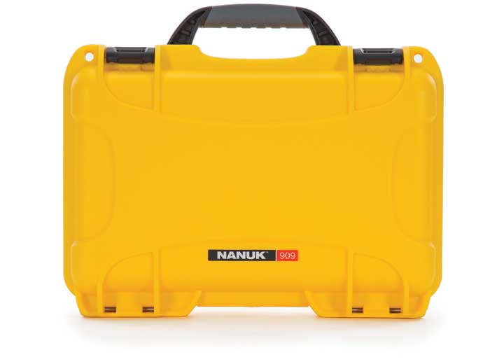 Nanuk 909 waterproof hard case - yellow, interior: 11.4 x 7 x 3.7in Main Image