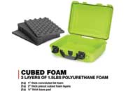 Nanuk 910 waterproof hard case w/foam - lime, interior: 13.2 x 9.2 x 4.1in