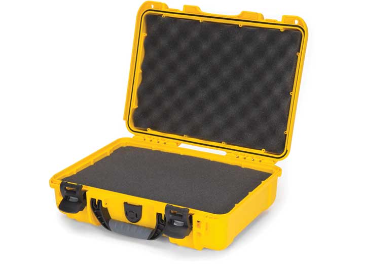 Nanuk 910 waterproof hard case w/foam - yellow, interior: 13.2 x 9.2 x 4.1in Main Image