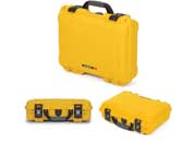 Nanuk 910 waterproof hard case - yellow, interior: 13.2 x 9.2 x 4.1in