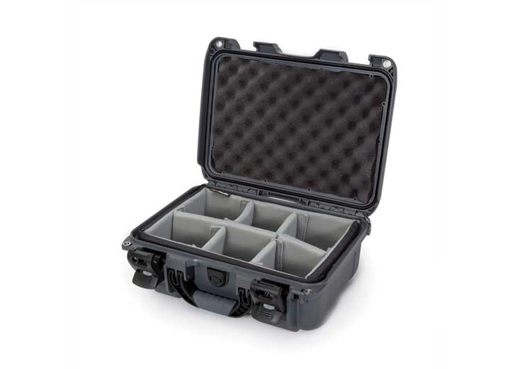 Nanuk 915 waterproof hard case w/padded divider - graphite, interior: 13.8 x 9.3 x 6.2in Main Image