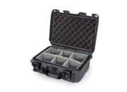 Nanuk 915 waterproof hard case w/padded divider - graphite, interior: 13.8 x 9.3 x 6.2in