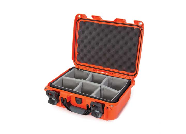 Nanuk 915 waterproof hard case w/padded divider - orange, interior: 13.8 x 9.3 x 6.2in Main Image