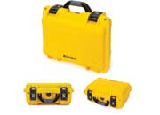 Nanuk 915 waterproof hard case w/padded divider - yellow, interior: 13.8 x 9.3 x 6.2in