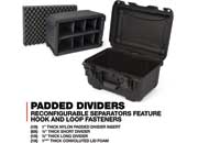 Nanuk 918 waterproof hard case w/padded divider - black, interior: 14.9 x 9.8 x 8.6in