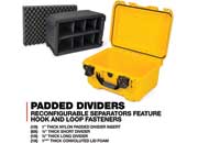 Nanuk 918 waterproof hard case w/padded divider - yellow, interior: 14.9 x 9.8 x 8.6in
