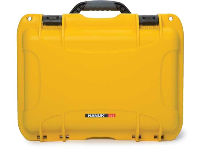 Nanuk 918 waterproof hard case - yellow, interior: 14.9 x 9.8 x 8.6in Main Image