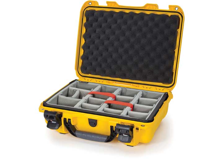 Nanuk 923 waterproof hard case w/padded divider - yellow, interior: 16.7 x 11.3 x 5.4in Main Image