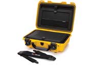 Nanuk 923 waterproof hard case w/laptop kit, w/strap - yellow, interior: 16.7 x 11.3 x 5.4in