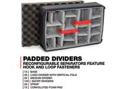 Nanuk 925 waterproof hard case w/padded divider - graphite, interior: 17 x 11.8 x 6.4in