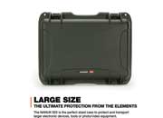 Nanuk 925 waterproof hard case w/padded divider - olive, interior: 17 x 11.8 x 6.4in