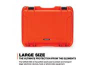 Nanuk 925 waterproof hard case w/padded divider - orange, interior: 17 x 11.8 x 6.4in