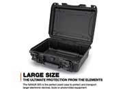 Nanuk 925 waterproof hard case - black, interior: 17 x 11.8 x 6.4in