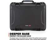 Nanuk 933 waterproof hard case w/padded divider - black, interior: 18 x 13 x 9.5in