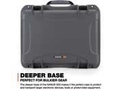 Nanuk 933 waterproof hard case w/padded divider - graphite, interior: 18 x 13 x 9.5in