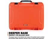 Nanuk 933 waterproof hard case w/padded divider - orange, interior: 18 x 13 x 9.5in