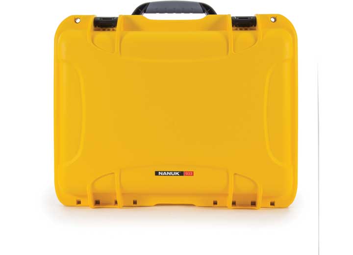 Nanuk 933 waterproof hard case - yellow, interior: 18 x 13 x 9.5in