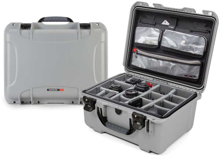 Nanuk 933 waterproof hard case w/lid org./divider - silver, interior: 18 x 13 x 9.5in Main Image
