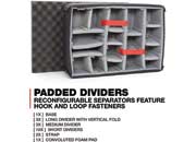Nanuk 940 waterproof hard case w/padded divider - graphite, interior: 20 x 14 x 8in