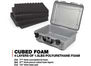 Nanuk 940 waterproof hard case w/foam - silver, interior: 20 x 14 x 8in