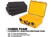Nanuk 940 waterproof hard case w/foam - yellow, interior: 20 x 14 x 8in
