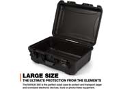 Nanuk 940 waterproof hard case - black, interior: 20 x 14 x 8in