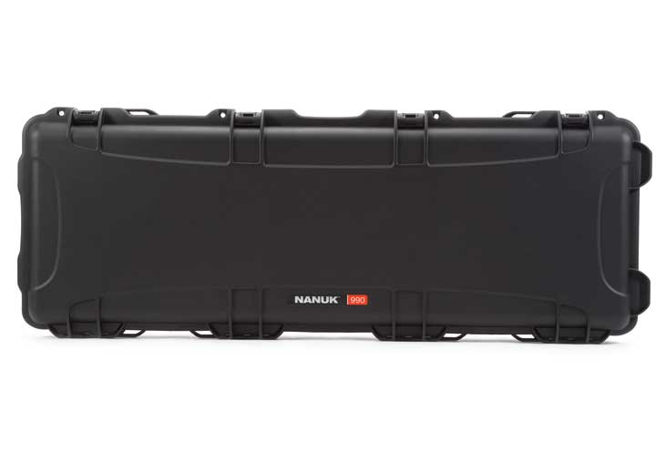 NANUK 990 WATERPROOF HARD CASE - BLACK, INTERIOR: 44 X 14.5 X 6IN