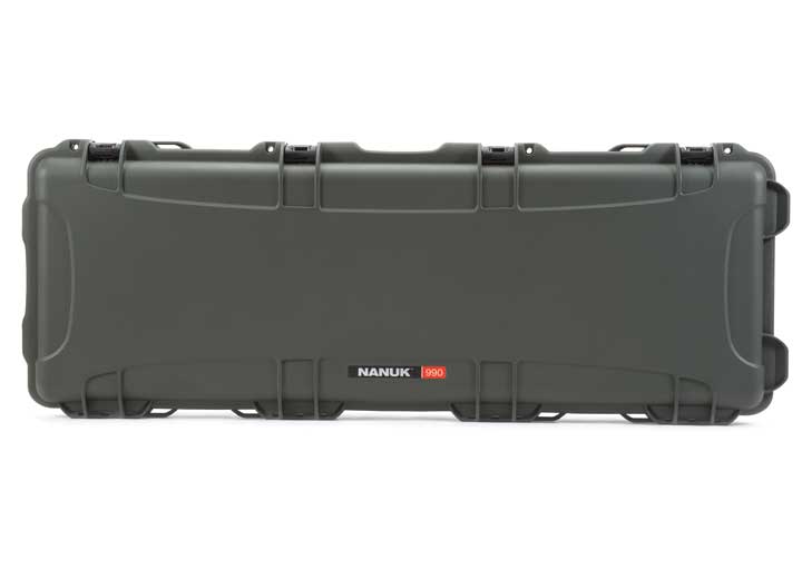 NANUK 990 WATERPROOF HARD CASE - OLIVE, INTERIOR: 44 X 14.5 X 6IN