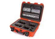 Nanuk 920 waterproof hard case w/lid org./sony a7 - orange, interior: 15 x 10.5 x 6.2in