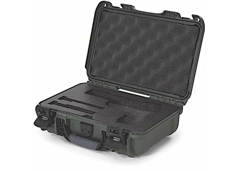 Nanuk 909 waterproof hard case w/classic gun - olive, interior: 11.4 x 7 x 3.7in Main Image