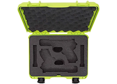 Nanuk 910 waterproof hard case w/glock - lime, interior: 13.2 x 9.2 x 4.1in Main Image