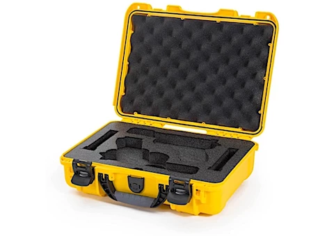 Nanuk 910 waterproof hard case w/glock - yellow, interior: 13.2 x 9.2 x 4.1in Main Image