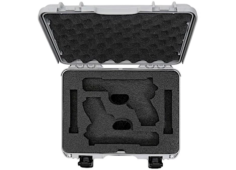 Nanuk 910 waterproof hard case w/glock - silver, interior: 13.2 x 9.2 x 4.1in Main Image