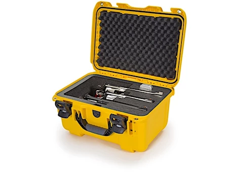 Nanuk 918 waterproof hard case w/foam insert for revolver û yellow, interior: 14.9 x 9.8 x 8.6in Main Image