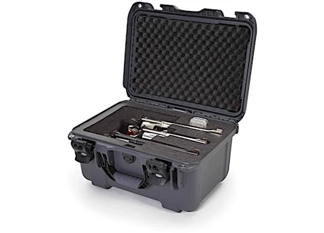Nanuk 918 waterproof hard case w/foam insert for revolver û graphite, interior: 14.9 x 9.8 x 8.6in Main Image