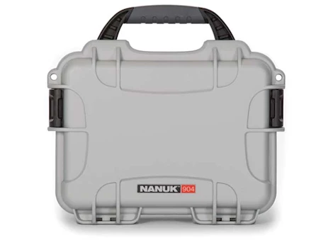 Nanuk 904 waterproof hard case - silver, interior: 8.4 x 6 x 3.7in Main Image