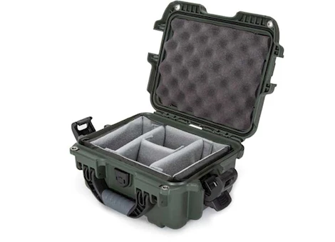 Nanuk 905 waterproof hard case w/padded divider - olive, interior: 9.4 x 7.4 x 5.5in Main Image